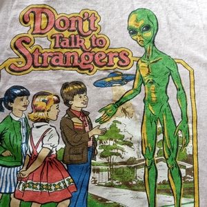 Steven rhodes "Dont talk to strangers" T shirt